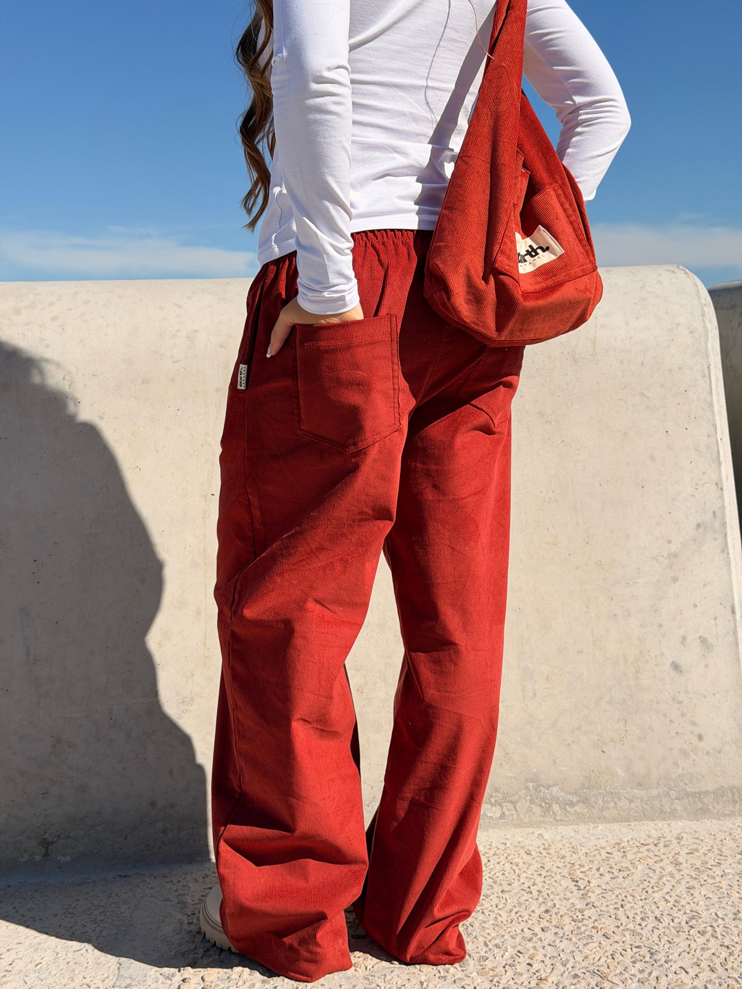Rust Corduroy Pants