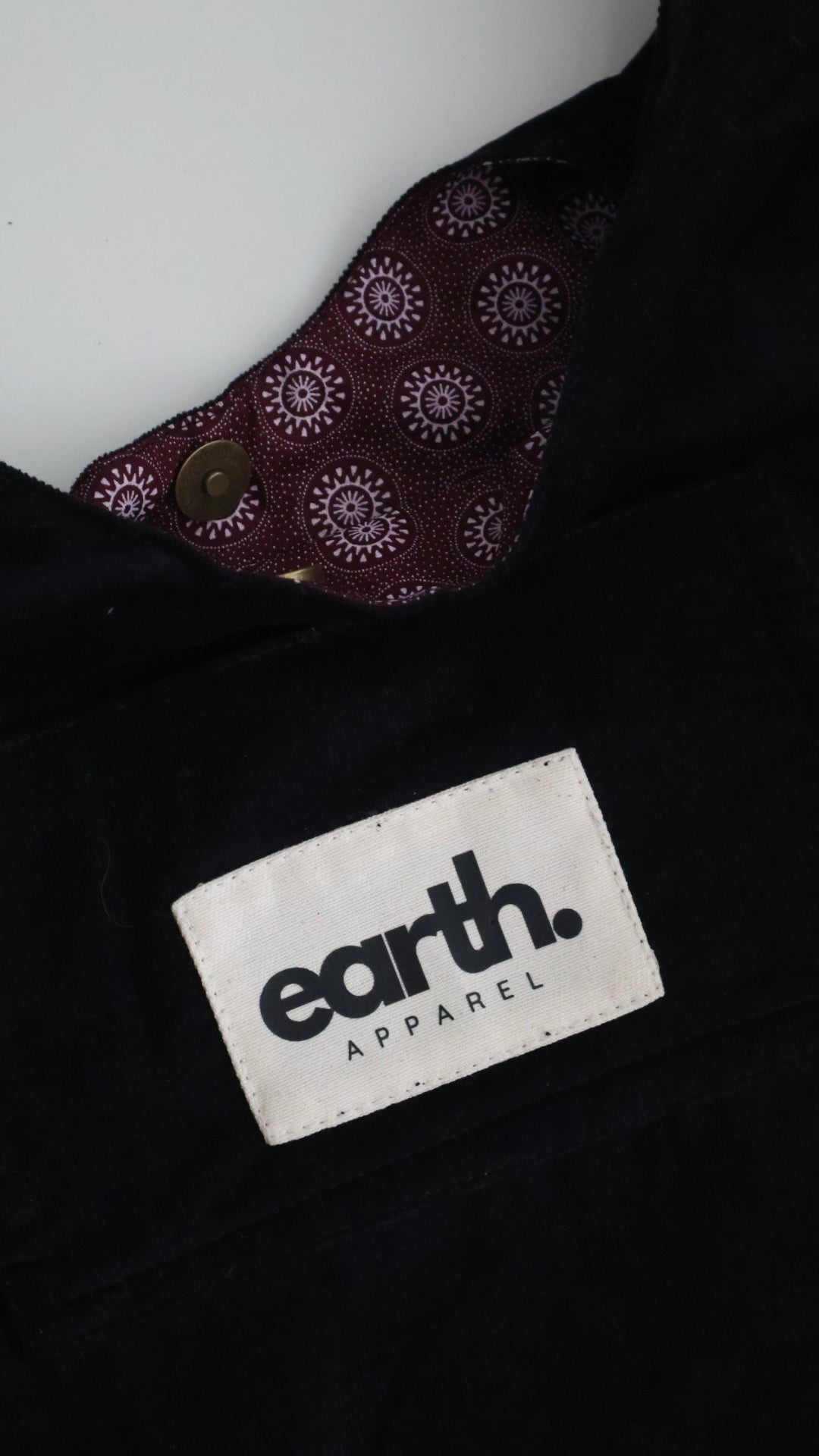 Black Corduroy Bag