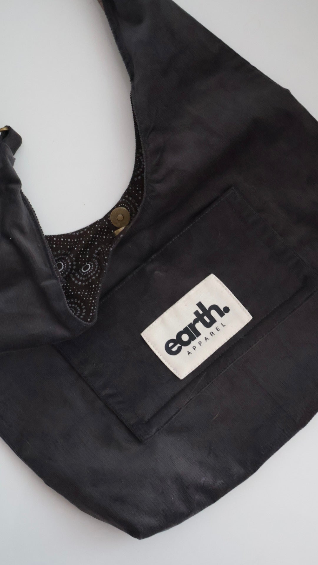 Grey Corduroy Bag