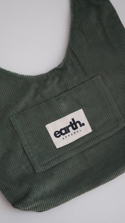 Green Corduroy Bag