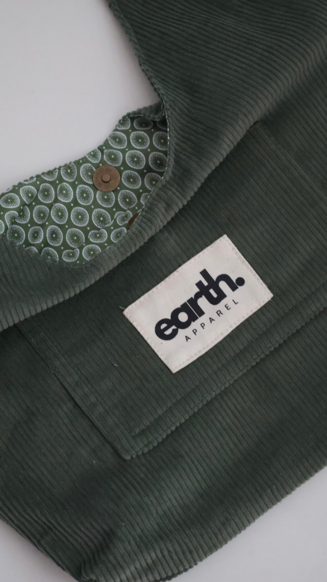 Green Corduroy Bag