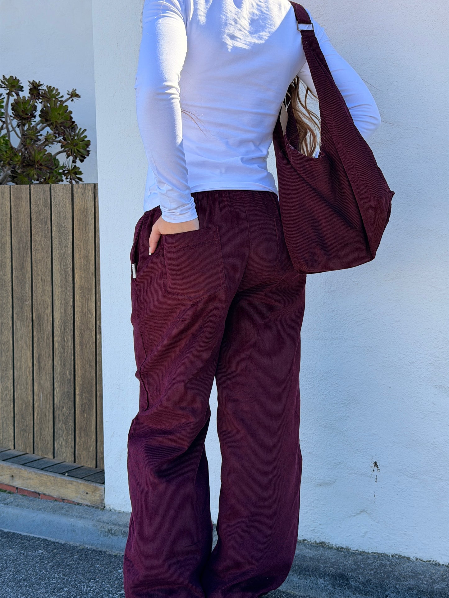 Maroon Corduroy Pants
