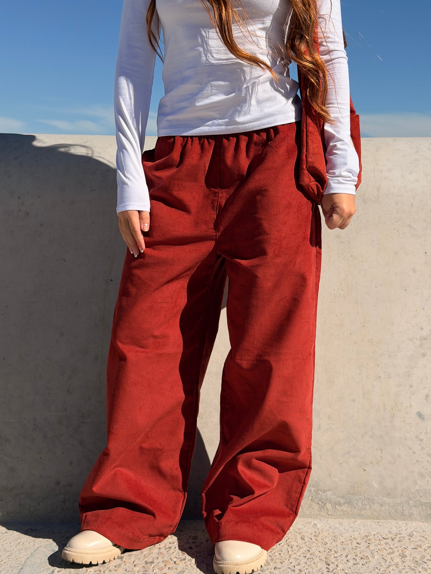 Rust Corduroy Pants