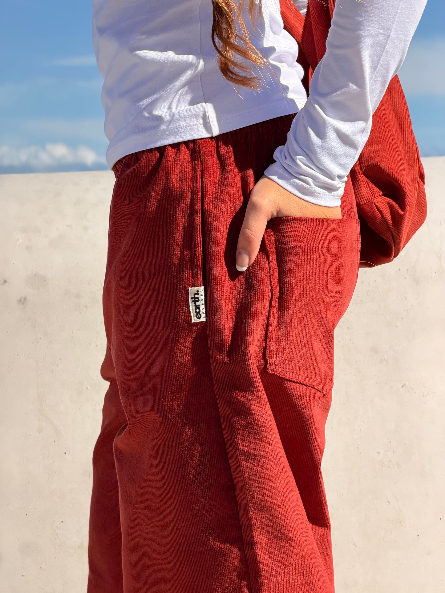 Rust Corduroy Pants