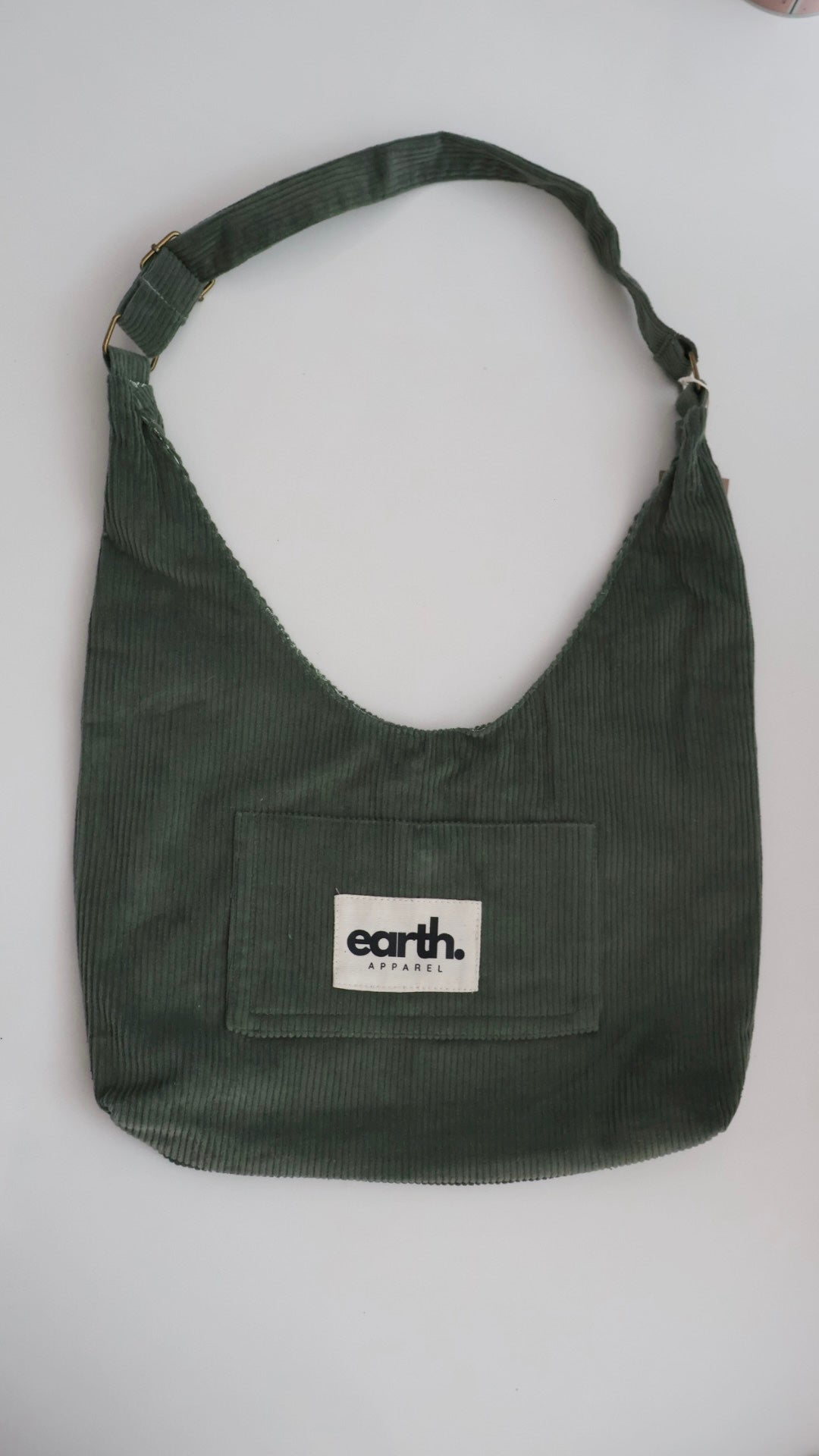 Green Corduroy Bag